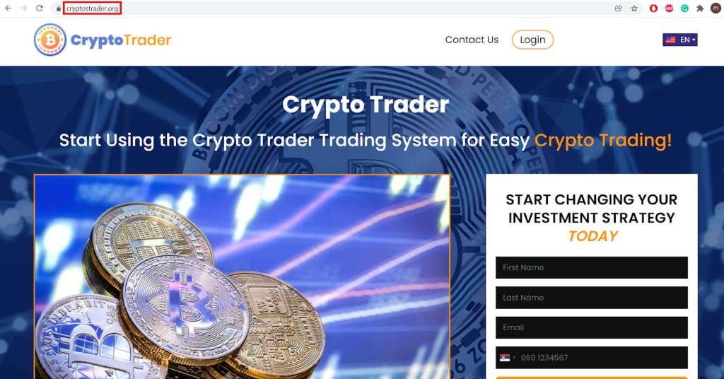 crypto trader screenshot
