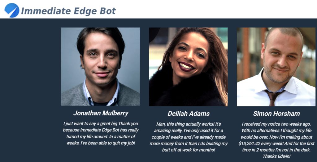 Fake Testimonials of Immediate Edge